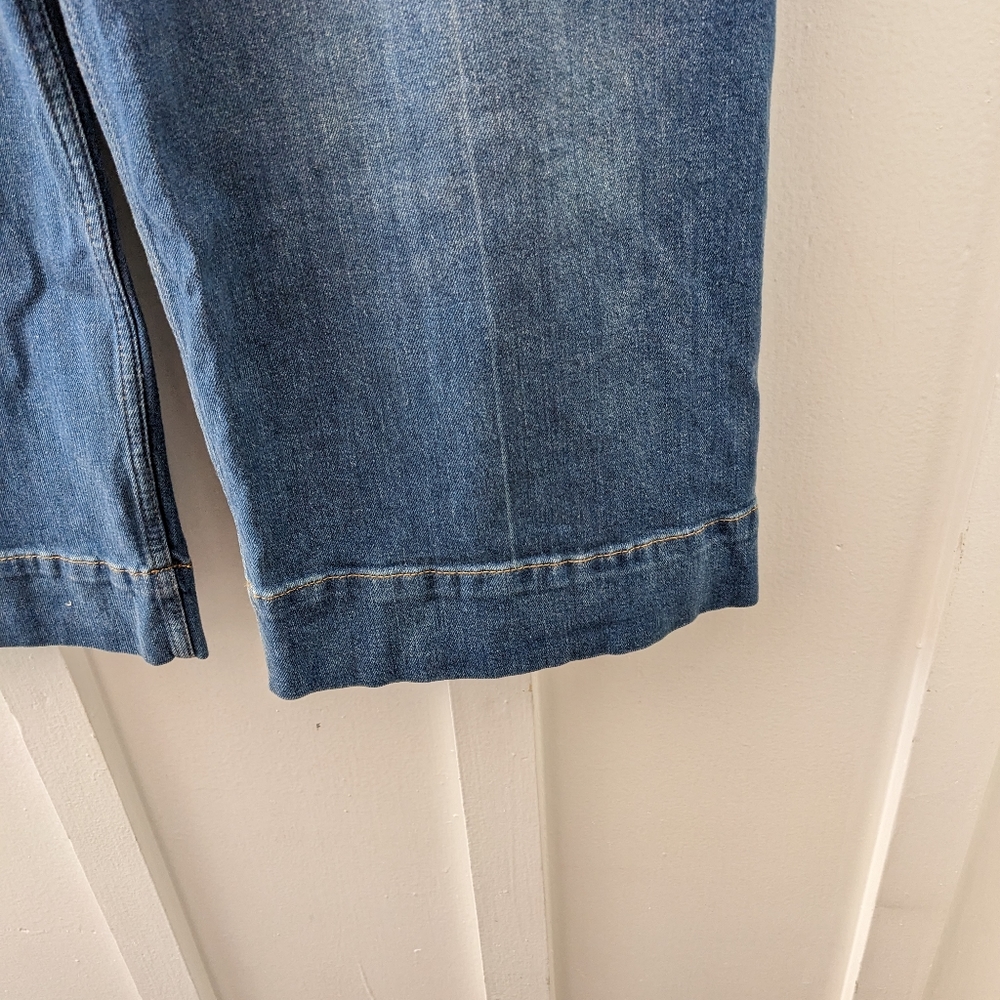 Pilcro Blue Wide Leg Cropped Jeans - Picture 14 of 16